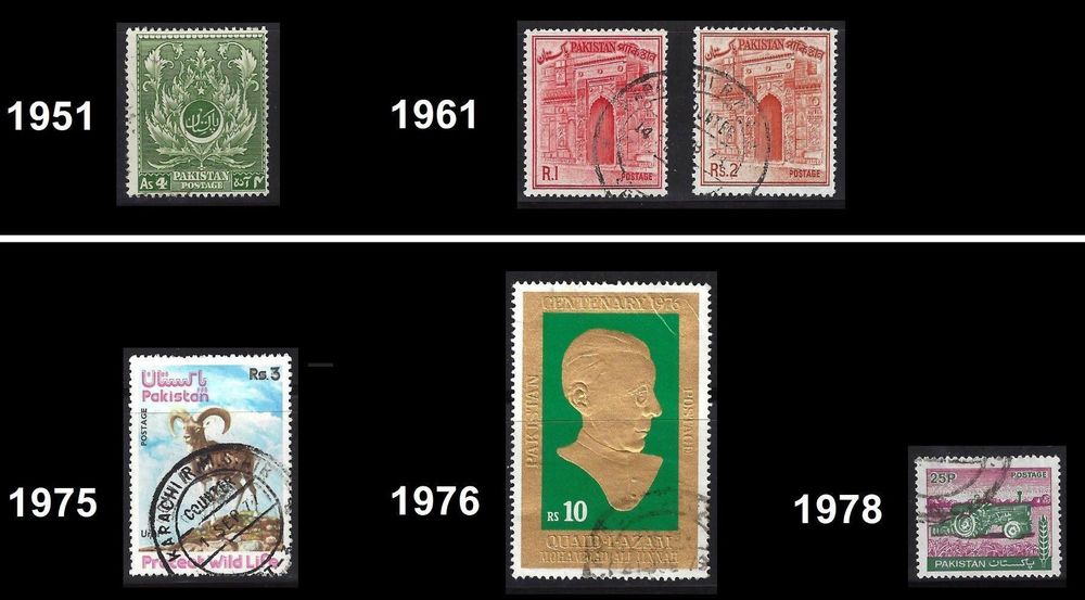 Goldhahn 100 Briefmarken Pakistan – Verschiedene Gestempelte Marken Für Sammler
