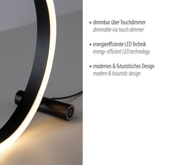Lampade: LED-Tischlampe Tus Anthrazit | 28.5 × 10 cm – Nuovo (secondo la descrizione) da Wangen SZ venduto da Jaay_Sky 4