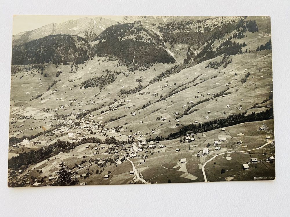 1934 Amden vom Kapf aus gesehen uralte Karte nach Fälanden | Kaufen auf ...