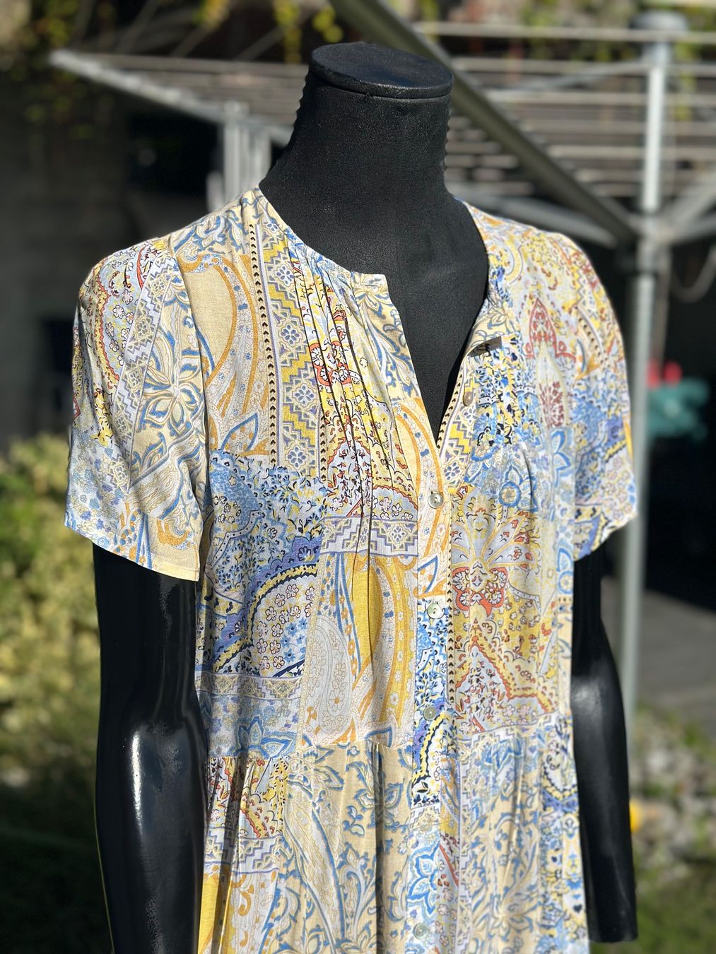 Zara Vestiti: ZARA Kleid, Gr. M, Boho-Print, fliessend, bunt, – Usato da Zufikon venduto da Modestil365 5