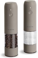 Salz Pfeffermühle Elektrisch 2er USB Wiederaufladbar Greige
