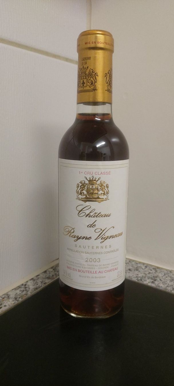 Vino: Chateau de Rayne Vigneau 2003 37,5cl. – Nuovo (secondo la descrizione) da Grenchen venduto da poggione