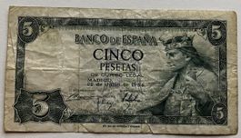 Spanien 5 Pesetas 1954