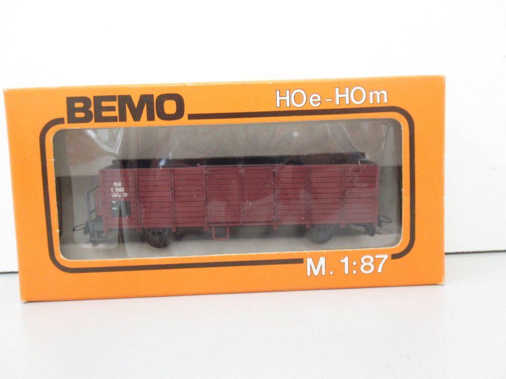 Bemo Modelleisenbahnen: Bemo 2251 108 Hochbordgüterwagen RhB DC GS H0m – Gebraucht aus Basel von mhmarken 5