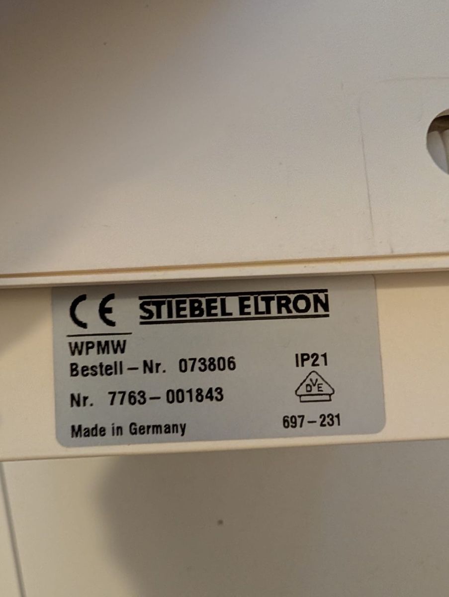 Sistema di controllo: Stiebel Eltron Regler WPMW – Usato da Wölflinswil venduto da oSeven 3
