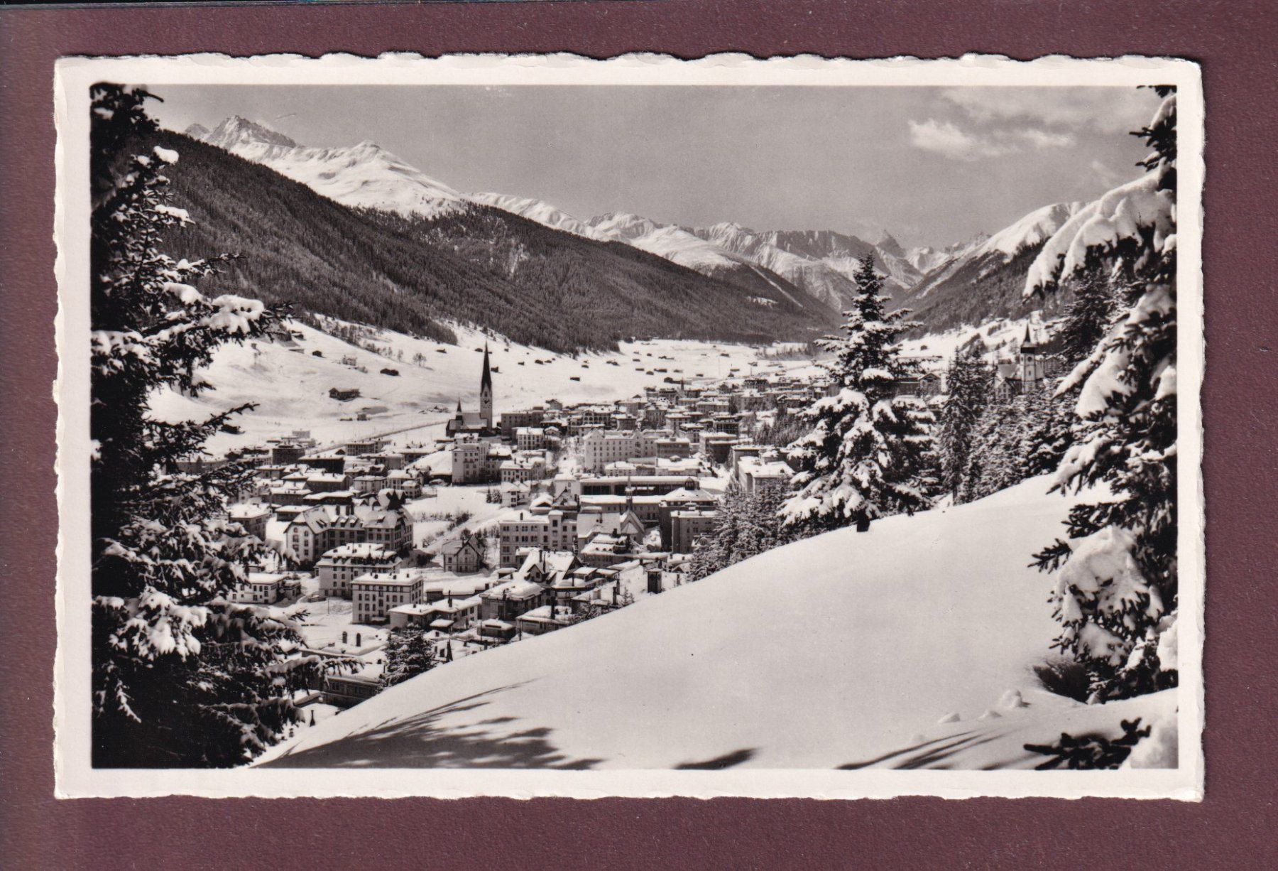 Cartoline postali: DAVOS - Tinzenhorn – Usato da Pully venduto da nicecards