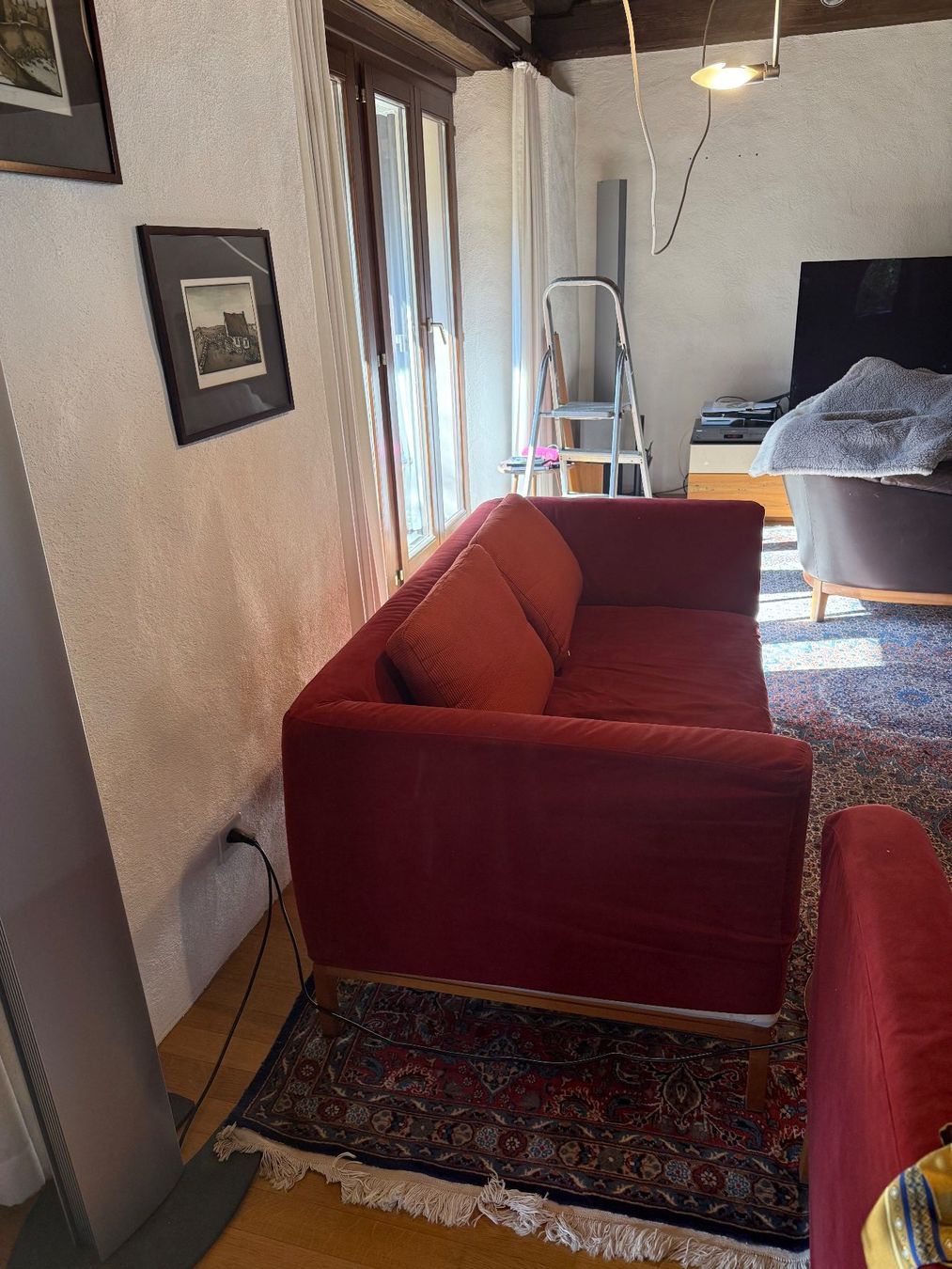Divani: Sofa 2 Sitzer , Team 7 rot Alcantara – Usato da Lupsingen venduto da Seppl02 1