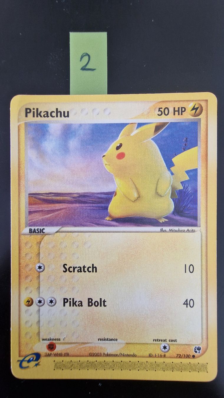 Pokémon Carte collezionabili: Pikachu #72 – Pokémon Sandstorm – Usato da Veytaux venduto da PocketMonster 2