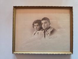 kleines Mid Century Bild Foto Collage La Chaux de Fonds 1935