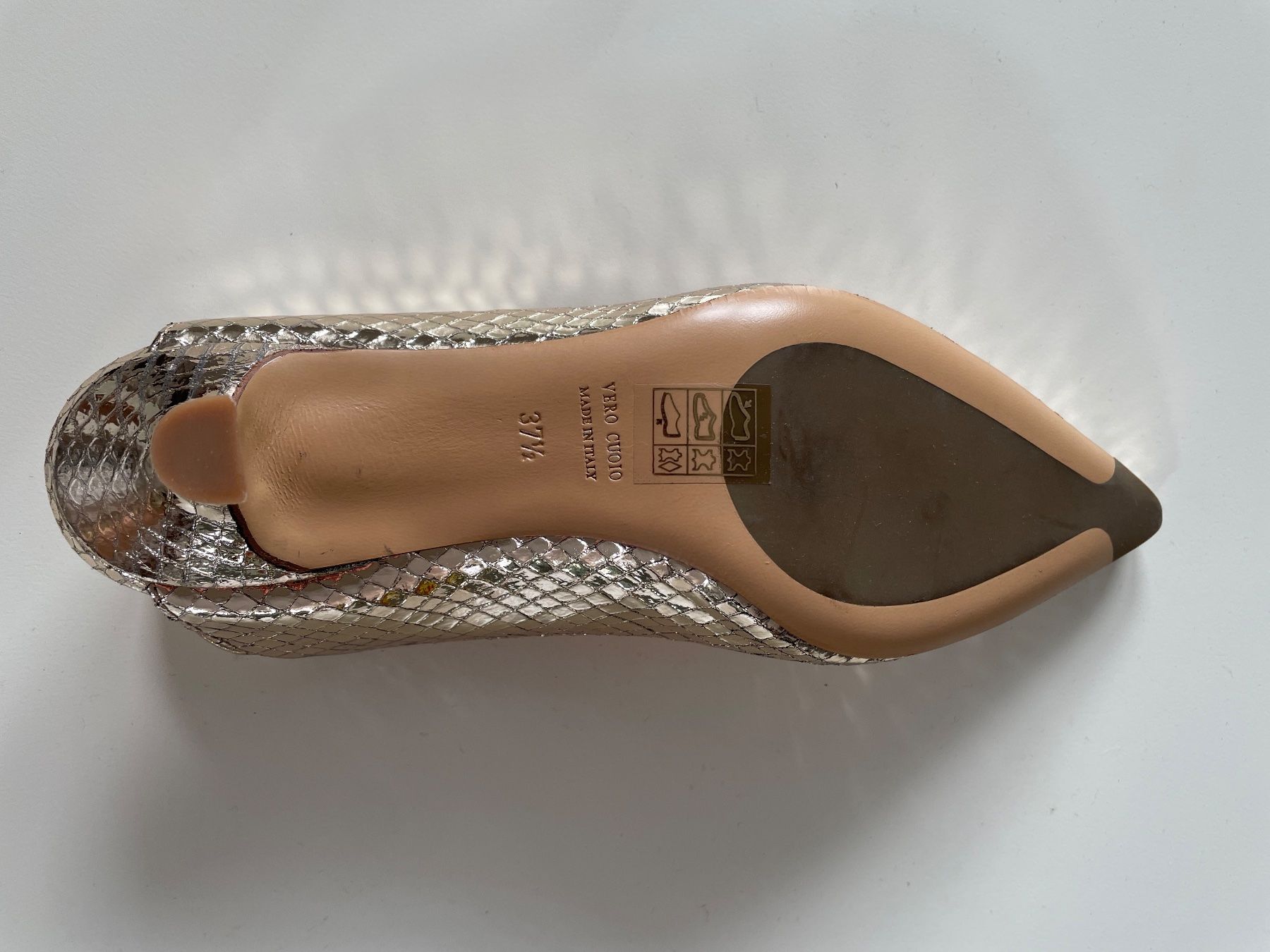 Scarpe da donna: goldene Mules, Maria Bini, 37.5 – Nuovo (secondo la descrizione) da Zürich venduto da san_z75z 6