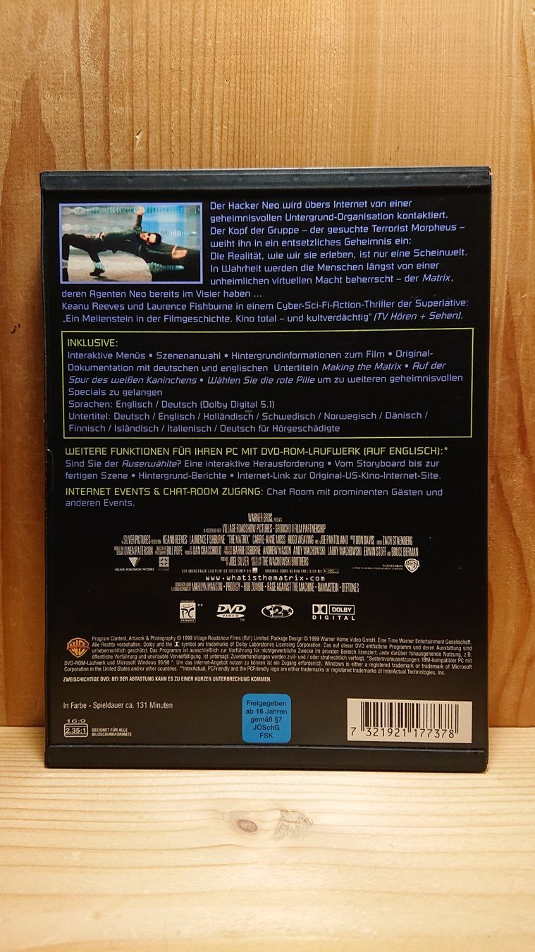 Alle DVDs: MATRIX 1 bis 3 auf DVD – Gebraucht aus Wilderswil von Exebub 2