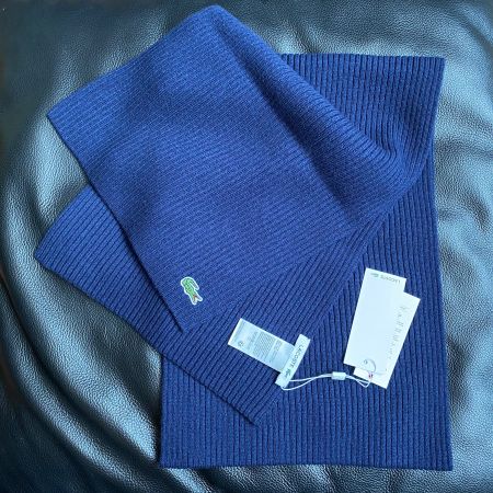Schal Lacoste, dunkelblau, neu mit Etikett