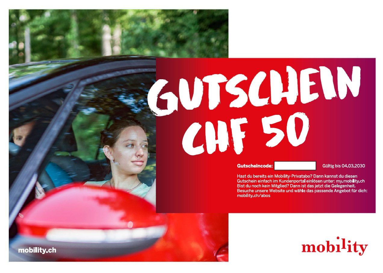 Bons: Mobility Gutschein CHF 50 – Neuf (Voir description) à Zürich par and_sr7w 1