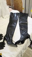 Overknee Lederstiefel Gr. 38 – Made in France – 8 cm Absatz