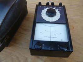 Antiker Analog Messgerät Bakelit Gehäuse Erdungsmessgerät