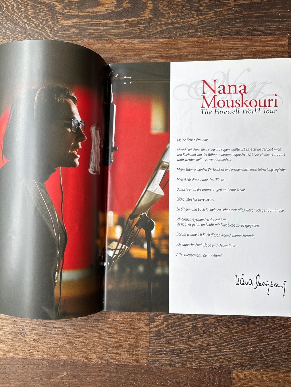Dokumente: Nana Mouskouri Konzertprogramm Farewell World Tour – Neu (gemäss Beschreibung) aus Zürich von Tarafo5 1