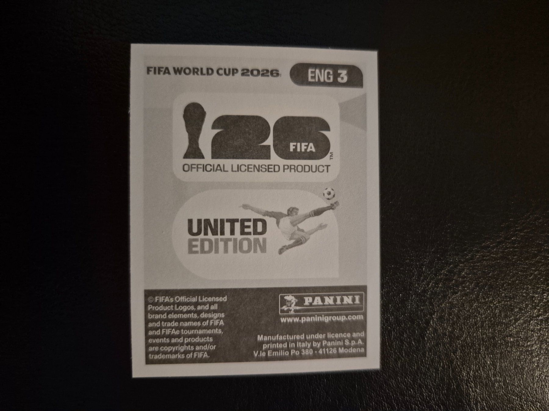 Panini Carte collezionabili: Panini WM 26 ENG 3 – Nuovo (secondo la descrizione) da Rorschacherberg venduto da AJ3108 1
