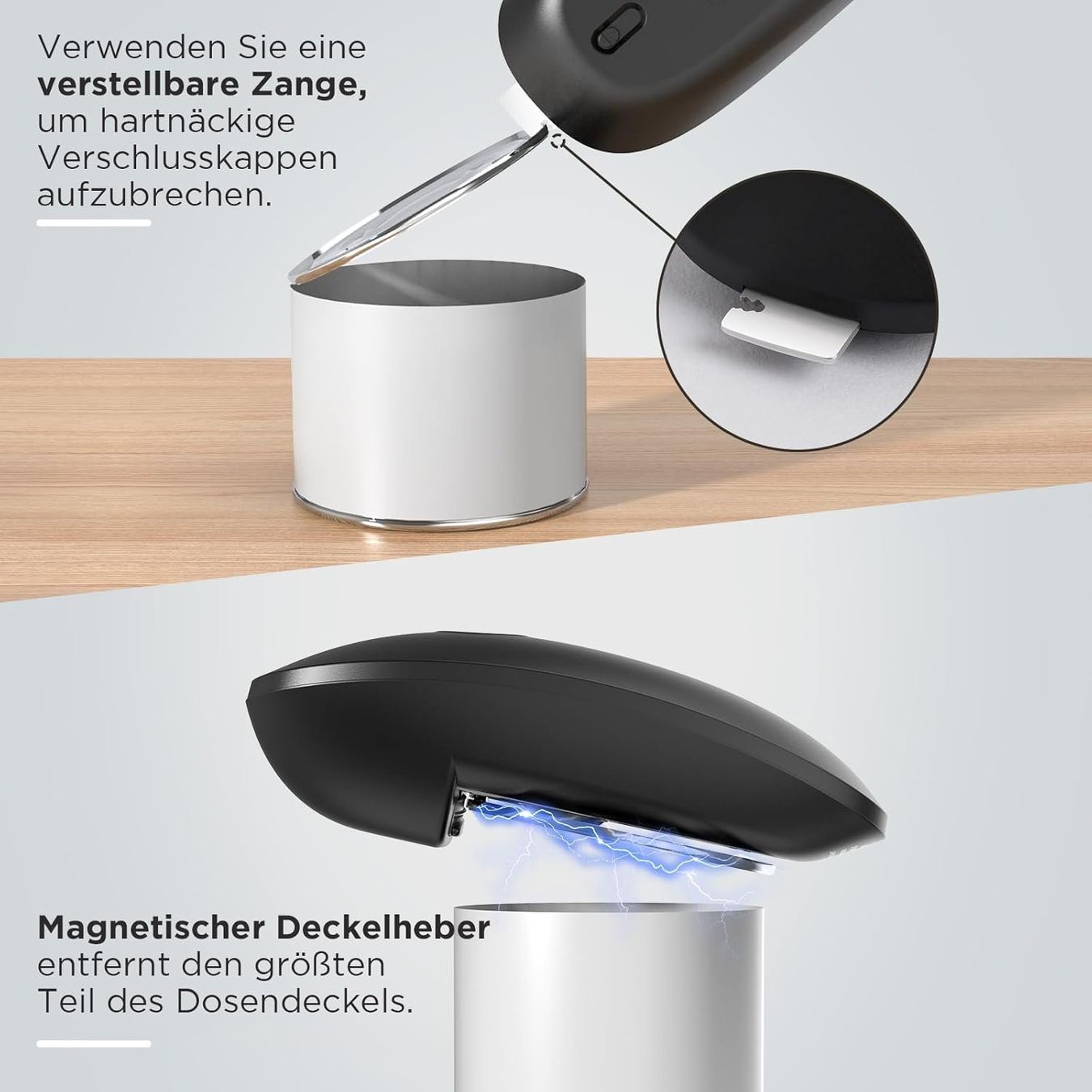 Elettrodomestici da cucina: Elektrischer Dosenöffner USB Automatik Schwarz – Nuovo e nell'imballaggio originale da Suhr venduto da SchnapperCH 4