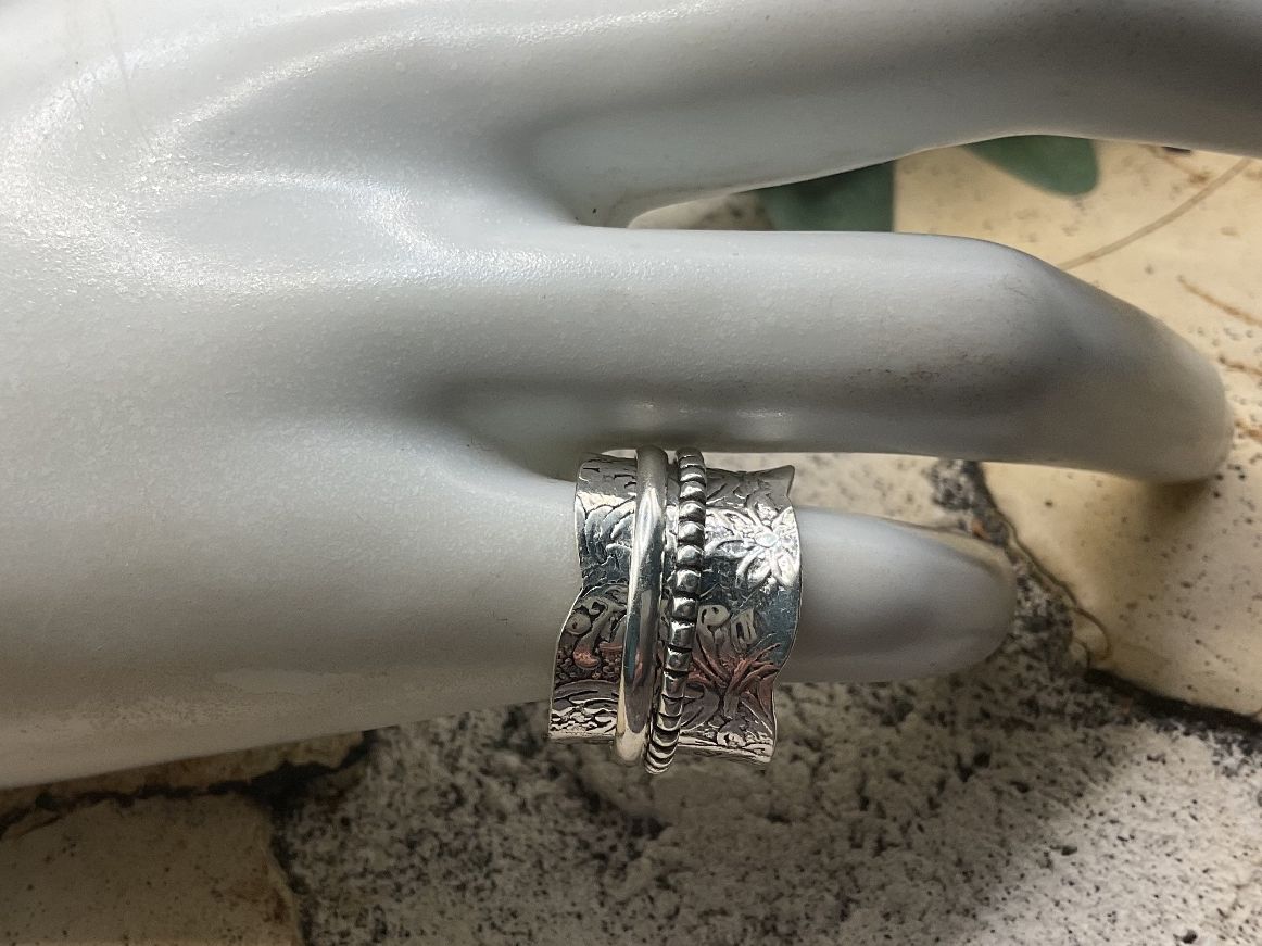 Ringe: Meditations- oder Spinnerring Sterlingsilber, Gr.54 – Neu (gemäss Beschreibung) aus Luzern von S.Kern01
