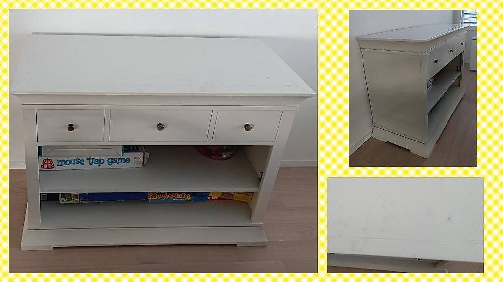 Cassettiere: Weisses Sideboard mit 3 Schubladen – Usato da Fischbach-Göslikon venduto da Colbra3