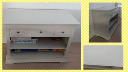 Weisses Sideboard mit 3 Schubladen