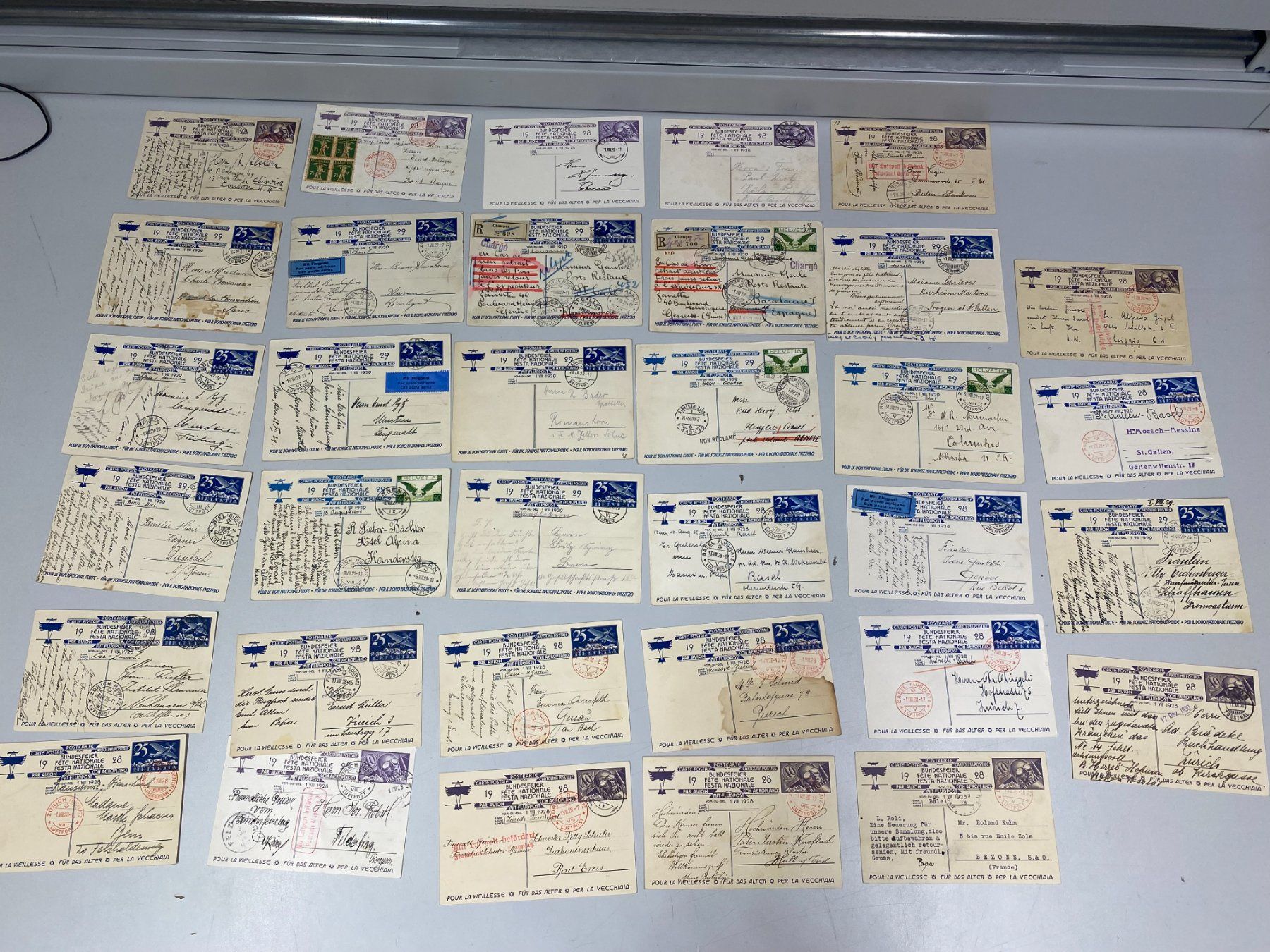 Tutti i francobolli: LOT Flugpost Bundesfeier-Karten /i471 – Usato da Bern venduto da JMsoehne1987