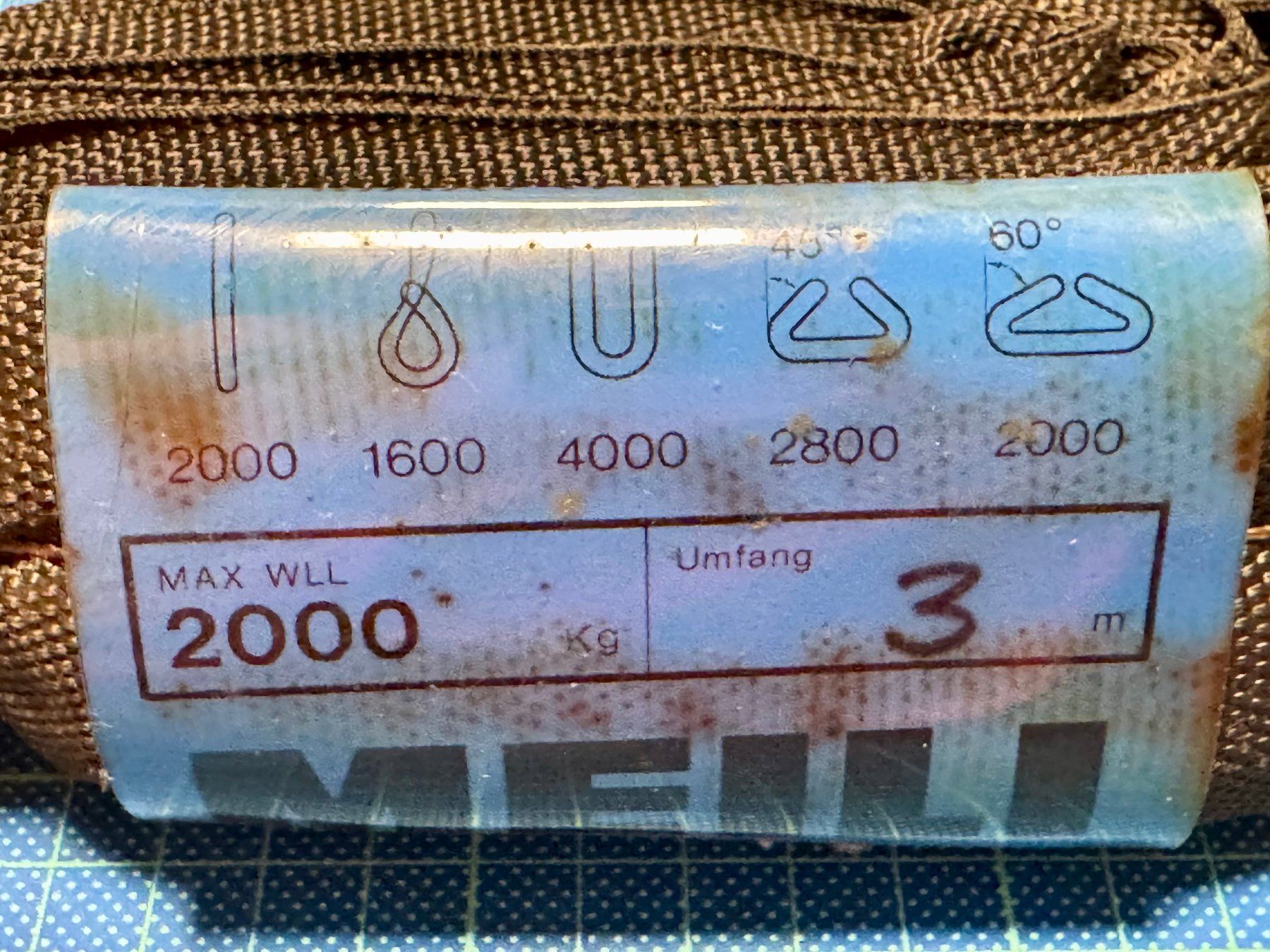 Tutti gli attrezzi: 1 Rundschlinge 2000 kg, Umfang 3 m – Nuovo (secondo la descrizione) da Röschenz venduto da Sharjah 1