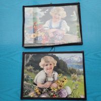 2 antike Wandbilder, nostalgisch, Deko, Bild