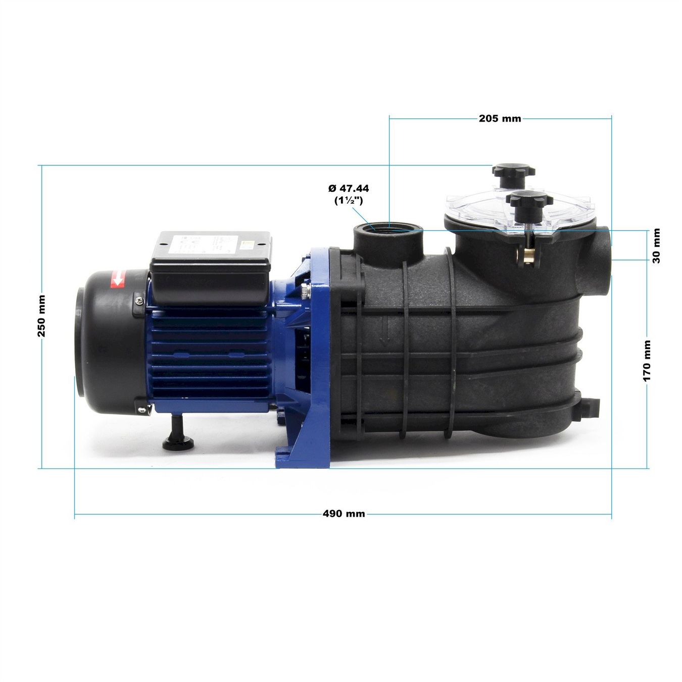 Piscine: Wiltec Poolpumpe 13800l/h 550W – Nuovo e nell'imballaggio originale da Bottighofen venduto da zaap 5