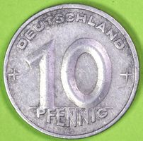 1949 / DEUTSCHLAND, DDR / 10 PFENNIG - MÜNZE