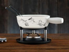 Fondue Set Chäsalp inkl. Rechaud, Caquelon, Brenner, Gabeln