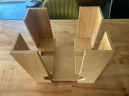 Zeitungssammler aus Holz Top Zustand
