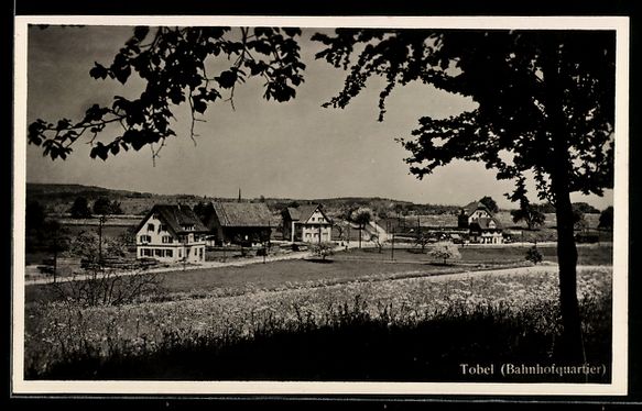 Cartoline postali: AK Tobel, Blick zum Bahnhofquartier – Usato da Berlin venduto da bartko-reher
