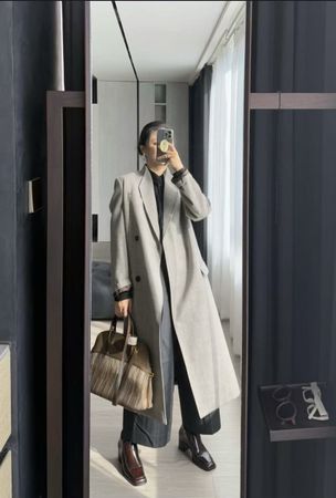 Elegant Wool Coat, S - 100% wool