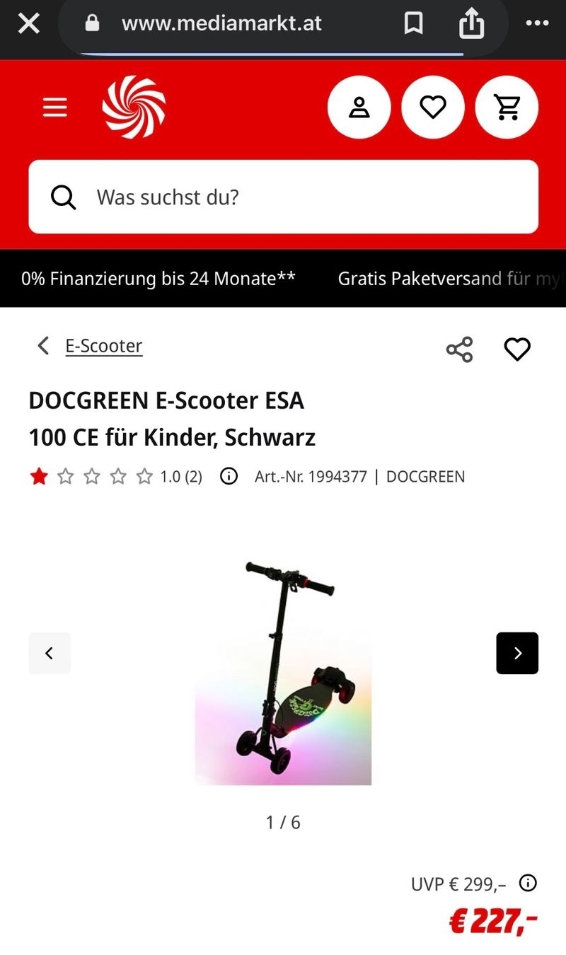 Scooters: Scooter für Kinde Docgreen – Neu (gemäss Beschreibung) aus Grabs von mayram27 2