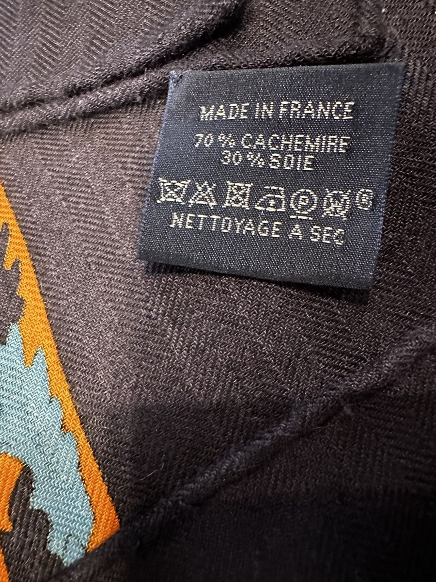 Foulard & Sciarpe: Châle Hermes A travers Champs bleu – Usato da St Maurice venduto da maloro 1