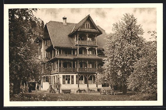 Ansichtskarten: AK Risch am Zugersee, Kurhaus Waldheim – Gebraucht aus Berlin von bartko-reher