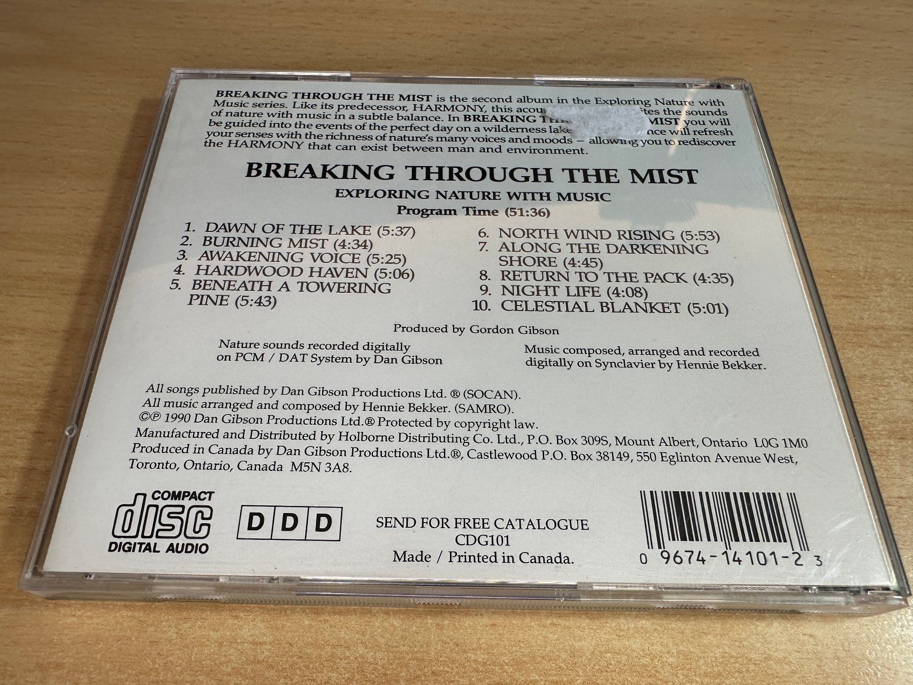 CD: C1 Dan Gibson – Breaking Through The Mist – Usato da Rikon im Tösstal venduto da Alpenmutz 1