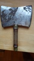 Hache de boucher ancienne, acier goldenberg