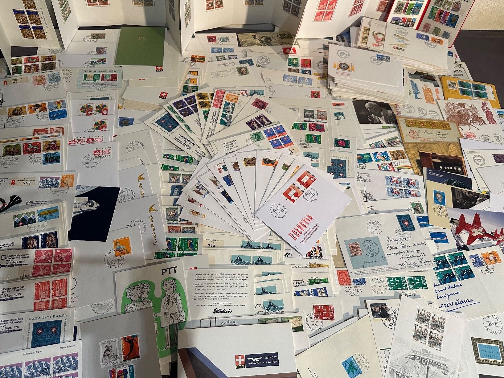 Tutti i francobolli: Grosse Sammlung Sonderbriefe PTT FDC Karten Schweiz – Usato da Stettfurt venduto da 2442 8