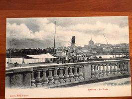 Postkarte Schiff Genf La Rade 1912  (P277)