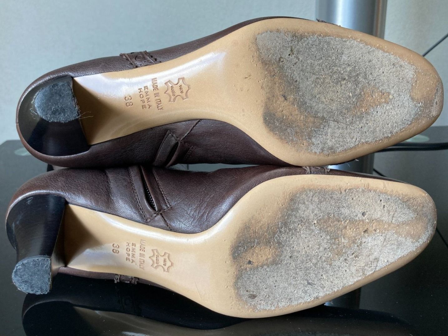 Emma Hope Damenschuhe: Bottes élégantes en cuir Emma Hope T.38 – Gebraucht aus Genève von sunsustains 5