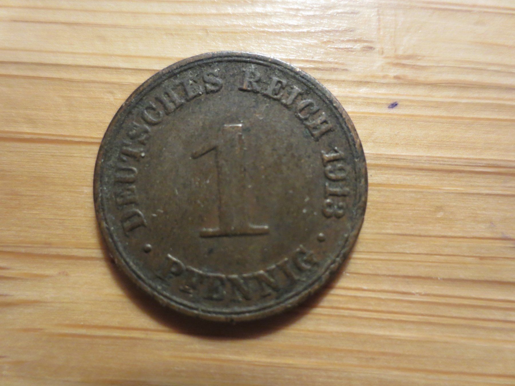 Tutti le monete: Deutsches Reich 1Pfennig 1913 – Usato da Weier im Emmental venduto da waefler03