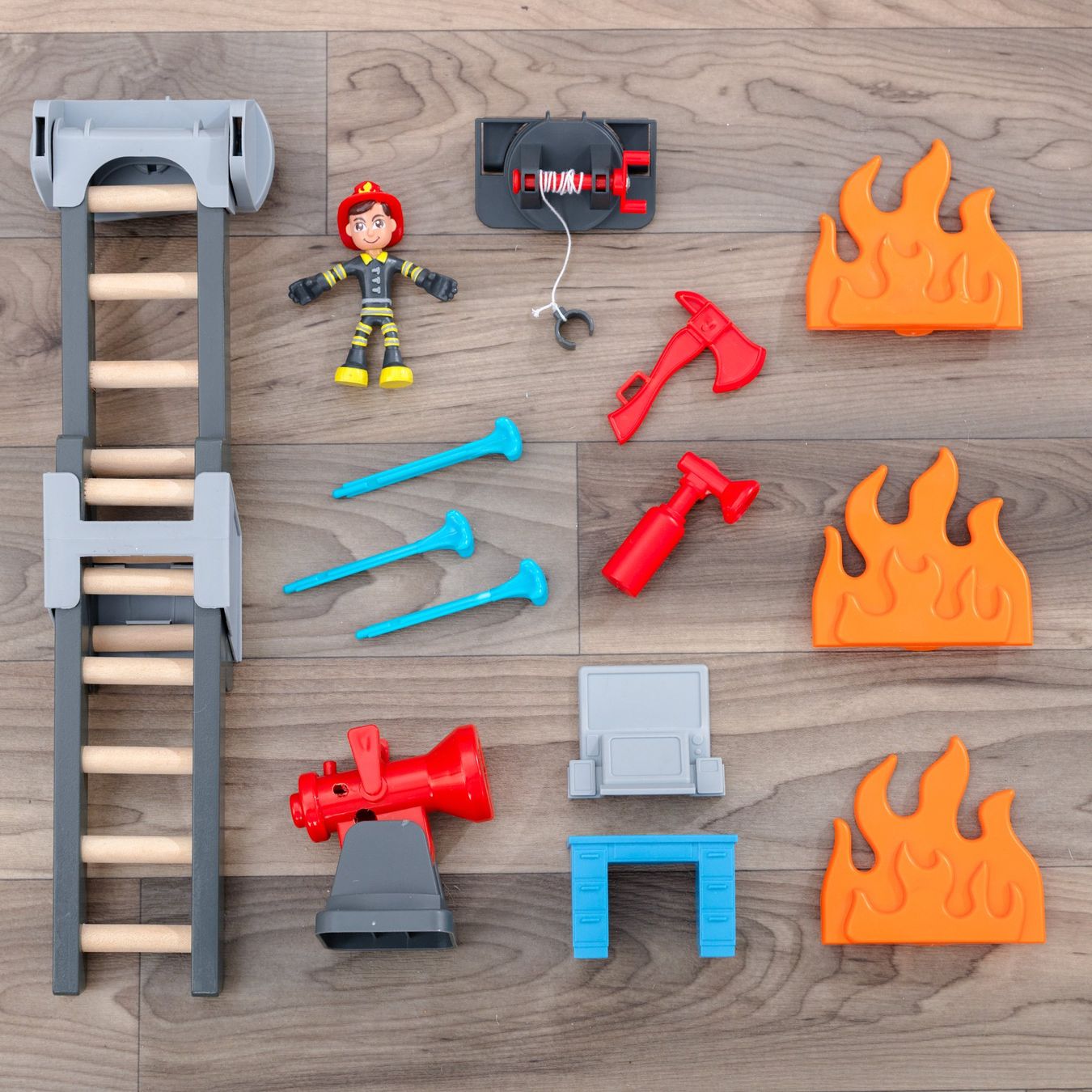 Giocattoli: 2-in-1-Feuerwehrauto-Spielset – Nuovo e nell'imballaggio originale da Erlinsbach venduto da Home-World 2