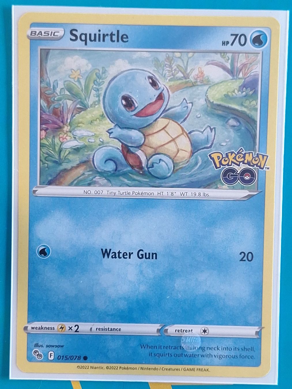 Pokémon Carte collezionabili: Squirtle Schiggy - Pokemon GO - #2.7 – Usato da Altstätten SG venduto da GGsGameshop