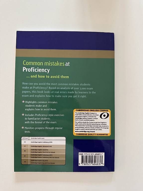 Bücher: Common Mistakes at Proficiency. Book – Gebraucht aus Oberglatt ZH von dar_9vlg 1