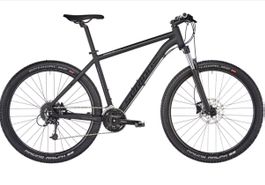 Velo Mountainbike Aluminium 21-Gang SCHWARZ-MATT 
