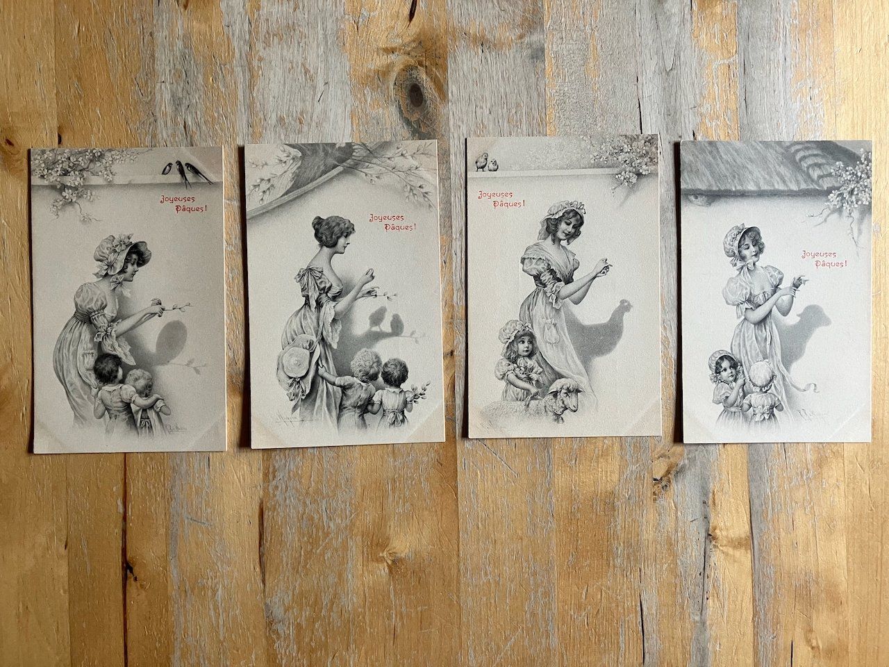 Cartoline postali: 4 Osterwunschkarten nicht gelaufen – Usato da Nesslau venduto da zueri6
