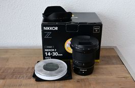 Nikon Nikkor Z 14-30 mm f/4 S neu, mit 2 Filtern