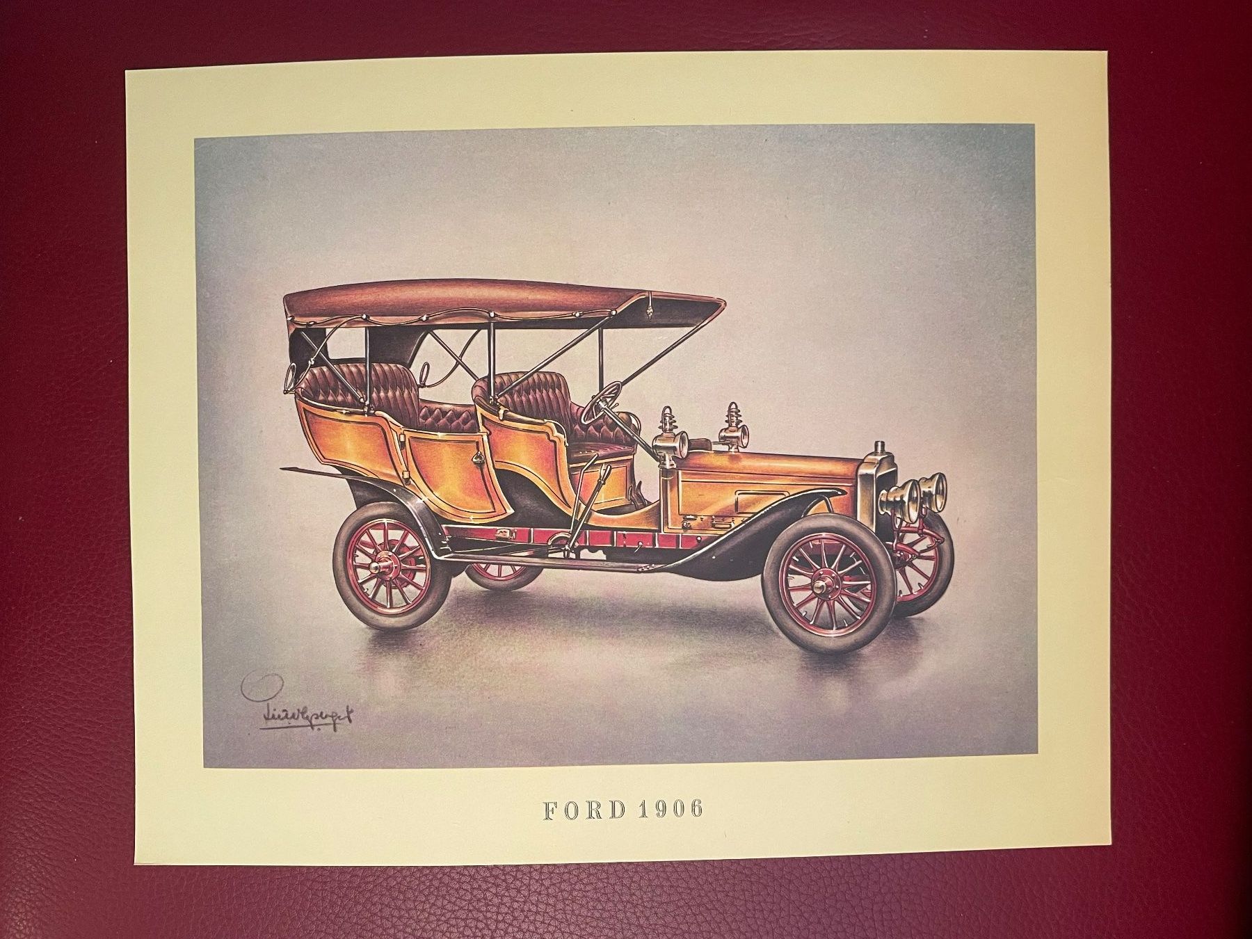 Foto & Immagini: Oldtimer Kunstdruck Vintage Poster Plakat Bild 41x33 cm – Nuovo e nell'imballaggio originale da Langendorf venduto da zloker 4